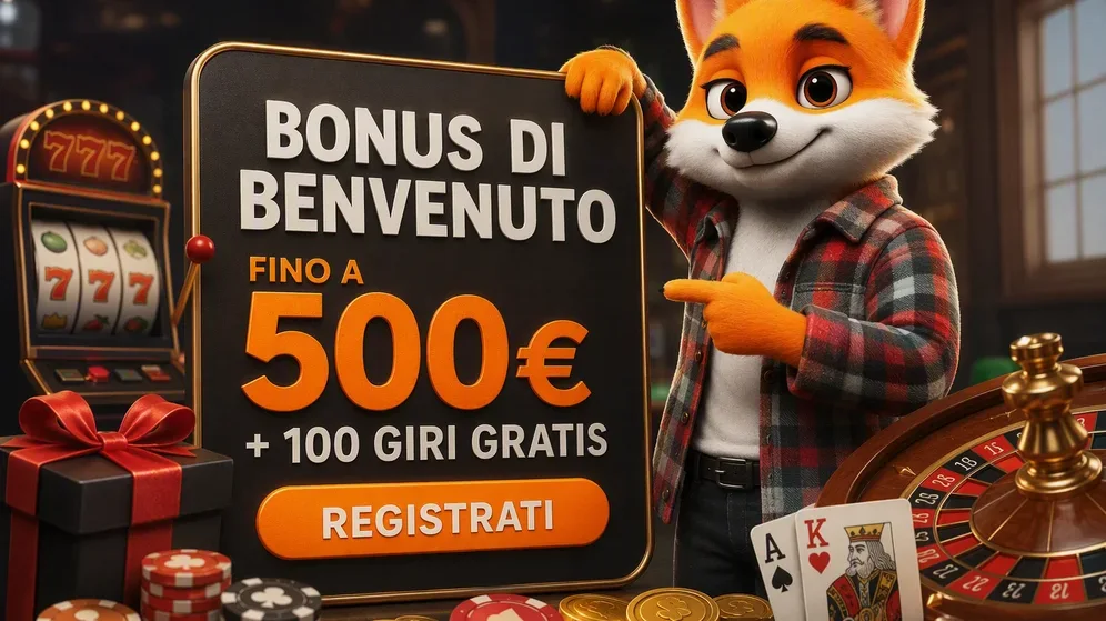 banner promozioni con bonus benvenuto e giri gratuiti