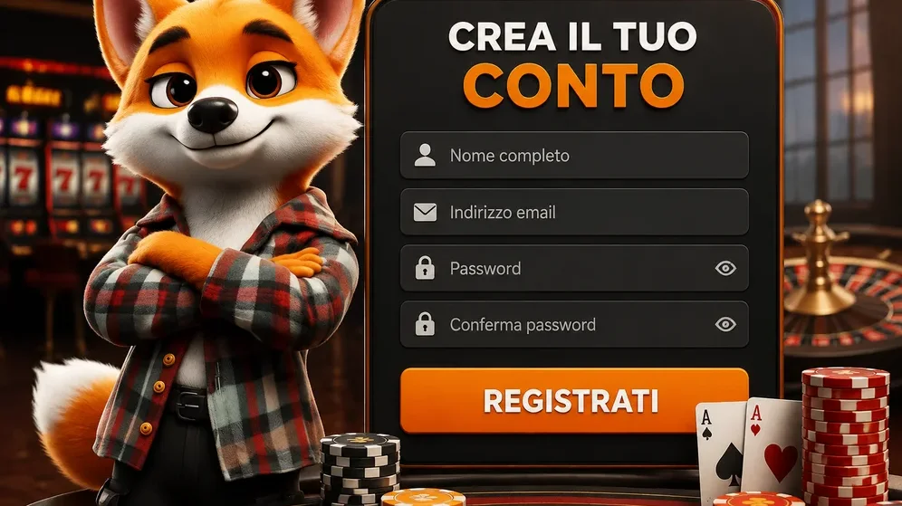 modulo di registrazione su schermo con campi dati