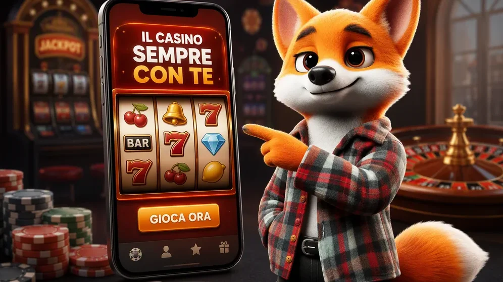 smartphone con interfaccia casino aperta, slot sullo schermo